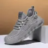 Nuevos Zapatos de Punto Transpirables de Verano para Hombre Versátiles Zapatos Deportivos para Correr Suela Suave Zapatos de Tela para Caminar Casuales Diarios Zapatos para Hombre