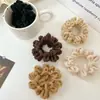 Scrunchies de Peluche Estilo Coreano para Primavera y Otoño para Mujer, Ligas para el Cabello de Toalla Plisada con Acabado de Lujo, Al por Mayor