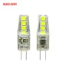 Lámpara LED de maíz g4 2835 cuentas de lámpara AC/DC12V220V 2W luz de tres colores cambiante pin LED fuente de luz lámpara de ahorro de energía