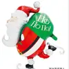 Balão de Alumínio Molde Bota de Natal Papai Noel Balão em Formato de Bota Vermelha Decoração de Festa de Natal