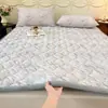 2026 Novo Inverno Quente Leite Fleece Estampado Espessado Macio Colchão Inverno Mais Veludo Protetor Almofada de Cama Estudante