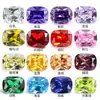 Zircón de Colores Rectangular de 5A Piedra Suelta, Gema Sintética Cz Rectangular Alargada Forma Cojín, Gema Forma Cojín con Base de Punta Venta al por Mayor