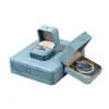 Caja de Joyería de Terciopelo Estilo Retro Europeo para Gemas Anillos de Diamante Collares de Perlas Anillos Pendientes Caja para Pendientes Accesorio de Moda Caja de Almacenamiento