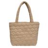 Bolsa de Hombro Acolchada de Algodón Dulce Estilo Coreano, Bolso de Mano Portátil de Moda para Niñas, Bolso de Mano Nuevo de Gran Capacidad