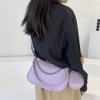 Bolsa de Maternidad Bolsa Redonda 2023 Nueva Bolso Cruzado para Mujer Moda Casual Bolso de Axila Textura Elegante Bolso de Hombro Portátil