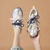 Zapatos de verano para mujer, transpirables, informales, de malla universitaria, con suela gruesa, estilo retro, a la moda, envío directo