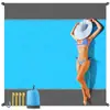 Manta de playa impermeable anti-arena tapete de playa para adultos secado rápido tapete de picnic para exteriores accesorios de playa para viajes camping