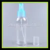 Botella pulverizadora de 24 dientes 100 ml botella pulverizadora cilíndrica plástico PET botella secundaria botella de empaque cosmético botella de pulverización fina