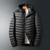 Chaqueta con capucha de moda transfronteriza Convertible para hombre Transmisión en vivo Ligera de plumón Corta Moderna Casual Versátil 90 Blanco