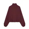 Comercio Exterior Transfronterizo Ropa de Mujer 2026 Nueva Moda Americana Versátil Chaqueta de Terciopelo Lavado con Cuello Alto 4174725