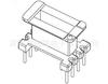 Em estoque esqueleto EI10 esqueleto YC-EI-1002, transformador 4+4p, bobina de indutância, fabricante de esqueleto