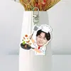 Kim Seonwoo, Lee Heeseung, Liang Zhenyuan llavero acrílico blanco de doble cara, colgante para bolsa de apoyo de fans, colgante para mochila, mercancía