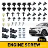 Transfronterizo 50 Piezas Coche Universal Cubierta de Motor Puerta Guardabarros Parachoques Panel Sujetador Tornillo Remache