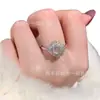 Venta al por mayor de fábrica suministro en vivo anillo de plata s925 incrustado con jade de agua natural diseño pequeño y fresco anillo femenino de lujo ligero