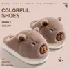 2026 Nuevas Pantuflas de Algodón de Capibara para Mujer Felpa Pareja Lindas Otoño/Invierno Hogar Cálido Zapatos de Maternidad para Hombre