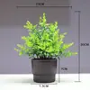 Planta Artificial Nueva Pequeña en Maceta Decoración de Escritorio para Sala de Estar Planta Verde Decoración de Entrada de Sala Pública Decoración de Gabinete de Vino Pequeños Adornos