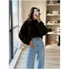 Suéter tejido de marca independiente Wish para mujer, estilo europeo y americano, para primavera y otoño, de manga larga, cuello redondo, color liso de moda, versátil, corte holgado, moderno