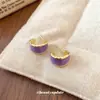 Pendientes de Metal con Tachuelas Irregulares de Aguja Plateada y Goteo de Aceite para Mujer, Diseño Único, Vintage, Sencillos, Versátiles, Pendientes Elegantes para Mujer