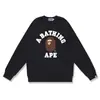 Sudadera Camuflada de Marca de Moda Transfronteriza de Comercio Exterior para Hombre Otoño e Invierno Manga Larga Estampado de Letras Holgada Cuello Redondo Pulóver Top Casual