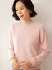 26 Estilos Nuevos de Suéteres de Color Sólido para Mujer, Suéteres de Cachemira con Cuello Redondo, Pulóveres Sueltos y de Moda, Suéteres de Cachemira Tejidos de Manga Larga