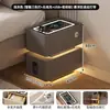 Mesita de noche ultradelgada, inteligente, sin instalación, para uso en dormitorio, mini, ligera, lujosa, pequeña, ahorra espacio, diseño simple, armario de almacenamiento para mesita de noche