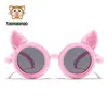 Gafas de Sol para Niñas Estilo Nuevo, Gafas de Sol Polarizadas de Zorro de Dibujos Animados Lindas, Lote Mixto Gafas de Sol de Silicona Suave Cómodas Protección Solar