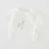 Camiseta de Algodão Puro Classe A de Manga Curta para Verão, Fina e Respirável, para Meninos e Meninas, Camiseta Básica de Meia-Manga para Bebês e Crianças Pequenas, Top para Bebê