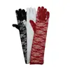 Mangas Largas de Encaje para el Sol de Verano para Mujer, Guantes de Manga Extendida Ligeros de Moda con Cinco Dedos