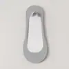 Calcetines de barco para mujer en verano, calcetines antideslizantes de silicona para tacones altos, calcetines poco profundos de seda helada con suela de algodón, calcetines invisibles sin costuras