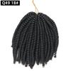 Peluca Xuchang Trenzas Sucias Africana Femenina Exportación Venta al Mayoreo Trenzas Pequeñas Primavera Fibra Química Ganchillo Cabello Rizado Negro Mary Baby