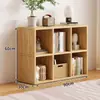 Estante de Livros de Madeira Maciça Prateleira de Armazenamento em Grade para Crianças Armário de Armazenamento para Jardim de Infância Estante de Armazenamento para Sala de Estar de Piso ou Montada na Parede