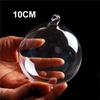 Anel de vidro transparente bola de vidro bola de Natal bola de Natal pingente de árvore de Natal anel bola redonda decoração de festa