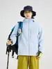 Chaqueta impermeable con costuras selladas, forro de polar para abrigar, hebilla magnética, abrigo de montaña con capucha, chaqueta cortavientos unisex