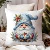 Funda de Almohada de Elfo Navideño de Invierno Pintada a Mano con Acuarela Decoración de Cojín para Sofá del Hogar Amazon Transfronteriza