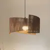 Lámpara Colgante de Cuerda de Cáñamo Estilo Wabi-Sabi Creativa para Restaurante Alojamiento Turístico Hotel Sala de Té Lámpara Colgante Tejida Zen Japonés Retro Lámpara Tejida