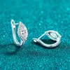 Pendientes de botón Xindeyi S925 de plata pura con moissanita completa para mujer, incrustación en forma de marquesa, exquisitos, elegantes y de alta gama