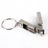 Mini Cortaúñas Plegable de Acero Inoxidable Set Portátil Cortaúñas con Tapa abatible y Llavero