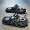 Zuecos de verano para hombre para exteriores para parejas y adolescentes, pantuflas de pesca antideslizantes, talla grande 45, sandalias de playa y arroyo
