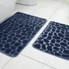 Tapete Antideslizante de Piso de Pana tipo Piedra, Tapete para Pies Absorbente de Agua de Secado Rápido para Baño, Felpudo para Puerta de Entrada de Dormitorio, Venta al por Mayor de Fabricante de Alfombras