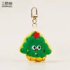 Novo Chaveiro de Pelúcia de Natal Fofo Desenho Animado Papai Noel Árvore de Natal Pingente de Bolsa Pequeno Presente de Natal