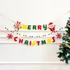 Decoração de Natal Guirlanda bandeiras coloridas loja de chás loja de milk tea decoração clipe Árvore de Natal feltro pequenas bandeiras de puxar
