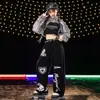 Disfraces de Baile Jazz para Niñas Hip-Hop Niñas Trajes de Baile de Vientre con Lentejuelas Modernos para Grupos de Chicas Disfraces de Pasarela Urbana