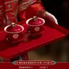 Juego de Tazas de Té para Boda, Tazas de Té de la Pareja de Novios, un Par de Tazones y Palillos de Boda, Juego de Té, Colección de Artículos para Boda