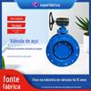 Válvula Borboleta Duplamente Excêntrica Flange de Turbina Válvula Borboleta Ferro Fundido Dúctil Vedação Macia Fabricantes Tianjin D342X-10 / 16Q