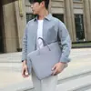 Estilo Novo de Verão 2025 Tecido Oxford Bolsa para Computador Estudante Pasta Portátil para Conferência Bolsa de Negócios Impermeável Grande Capacidade