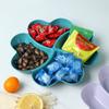 Plato de fruta de paja de trigo creativo con hierba de la suerte, caja de dulces para el hogar, sala de estar, escritorio, aperitivos de frutas, plato de fruta seca