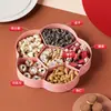 [Procesamiento Personalizado] Charola de Frutas Secas para Año Nuevo, Uso Doméstico, Caja de Frutos Secos para Mesa de Café de Sala, Caja de Dulces de Boda con Compartimentos Múltiples