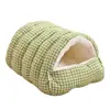 Nido para Mascotas, Nido Cálido para Gatos de Cuatro Estaciones, Nido de Invierno para Gatos, Nido para Perros, Suministros Universales para Todas las Estaciones, Cama Cerrada para Gatos, Extraíble y Lavable