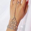 Nueva pulsera de diamantes de moda, anillo de una cadena, pulsera de baile latino, pulsera moderna y combinable para mujer.