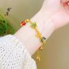 Jin Yan no se ha desvanecido en mucho tiempo.. Pulsera vietnamita Shajin con forma de mariposa, flor de amor, tulipán, libélula, borla, estilo chino, para mujer